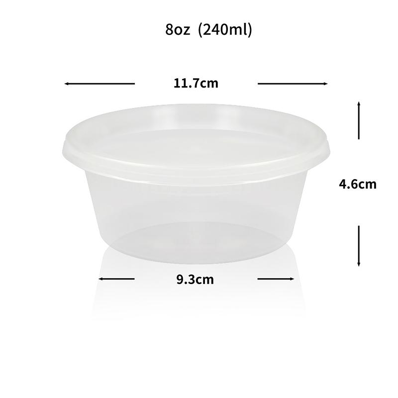 10Pcs Food Storage Box With Lid Clear Food Grade Bpa-Free Freezer Microwave Safe Meal Prep Deli Takeaway Food Packing Container