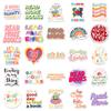 50pcs Love Reading Inspirational English Graffiti Stickers for Creative Phone and Notebook Decor
