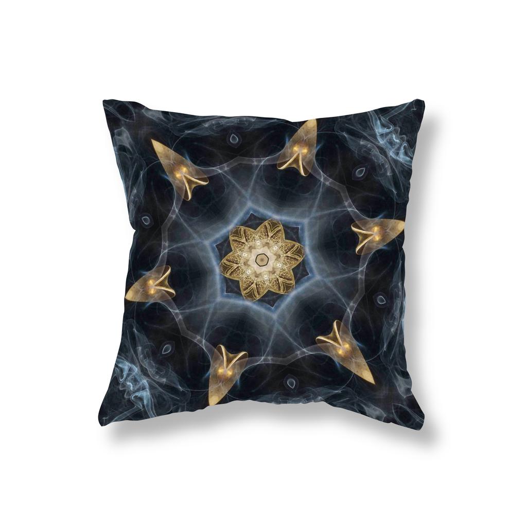 Psychedelic Mandala Geometric Print Throw Pillow Cover Sofa Decor Room Bedside Office Game Chair Cushion Cover Home Decor
