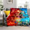 Rainbow Rider Neon Blanket Blanket Sofa Blanket Nap Blanket Outdoor Plush Blanket Bedroom