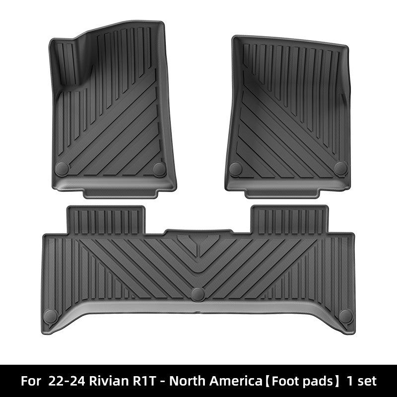 Custom Fit Dirt-Resistant TPE Floor Mats for 2022-2024 Rivian R1T