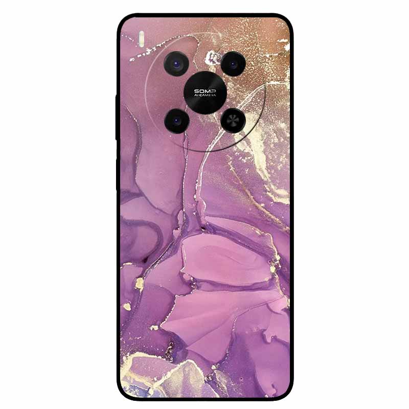 Für ZTE Blade V70 Max / Nubia V70 Max Marmor-Bemaltes Weiches TPU-Silikon-Rückseitenabdeckung Case Für Blade V70 Max Fusion Black Case V70Max