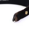 Alexandre de Paris 0002026839-001-1-08 Velours Stirnband Haaraccessoire Dunkelbraun Gebraucht