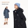 Camel Women's M35CAKI015 Hooded Mid-length Puffer Down Jacket
