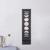 Household Handcraft Moon Cycles Pattern Wall Decorative Hanging Tapestry Room Decoration Supplies(Black 46x12in)