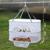 Herb Drying Rack Hanging Mesh Net for Plants Hanging Drying Fish Net Foldable Hanging Mesh Dryer for Buds Hydroponics Flowers Vegetables Clothes Doll