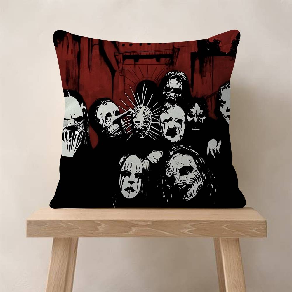

Heavy Metal Band RapMetal SSlipknot Pillow Gift Home Office Decoration Bedroom Sofa Car Cushion Cover Case x 30x30 cm