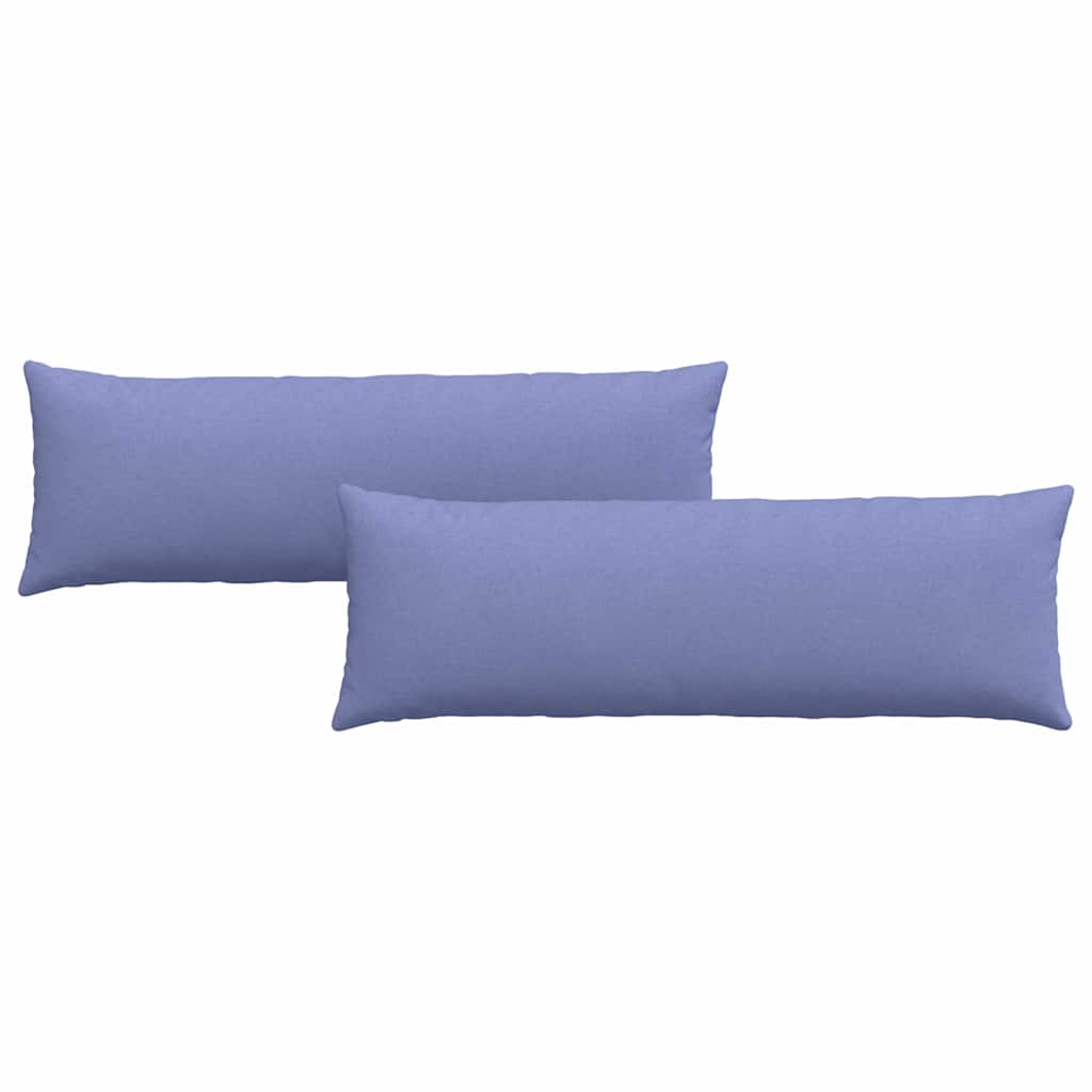 Sofa Cushions 2 Pcs Denim Blue 120 X 40 Cm Fabric
