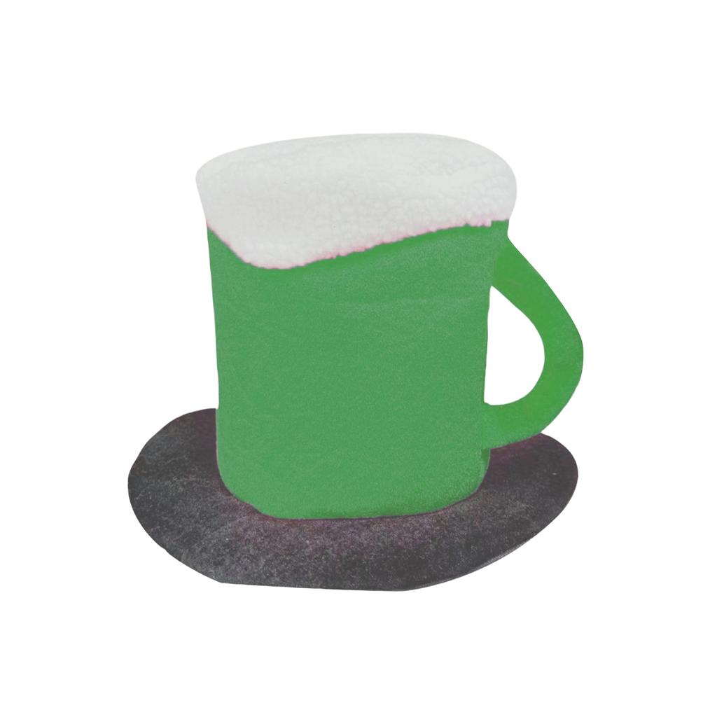 Novelty Mug Shape Hat with Foam Top Plush Material Soft Costume Accessory for Theme Parties Events Festivals