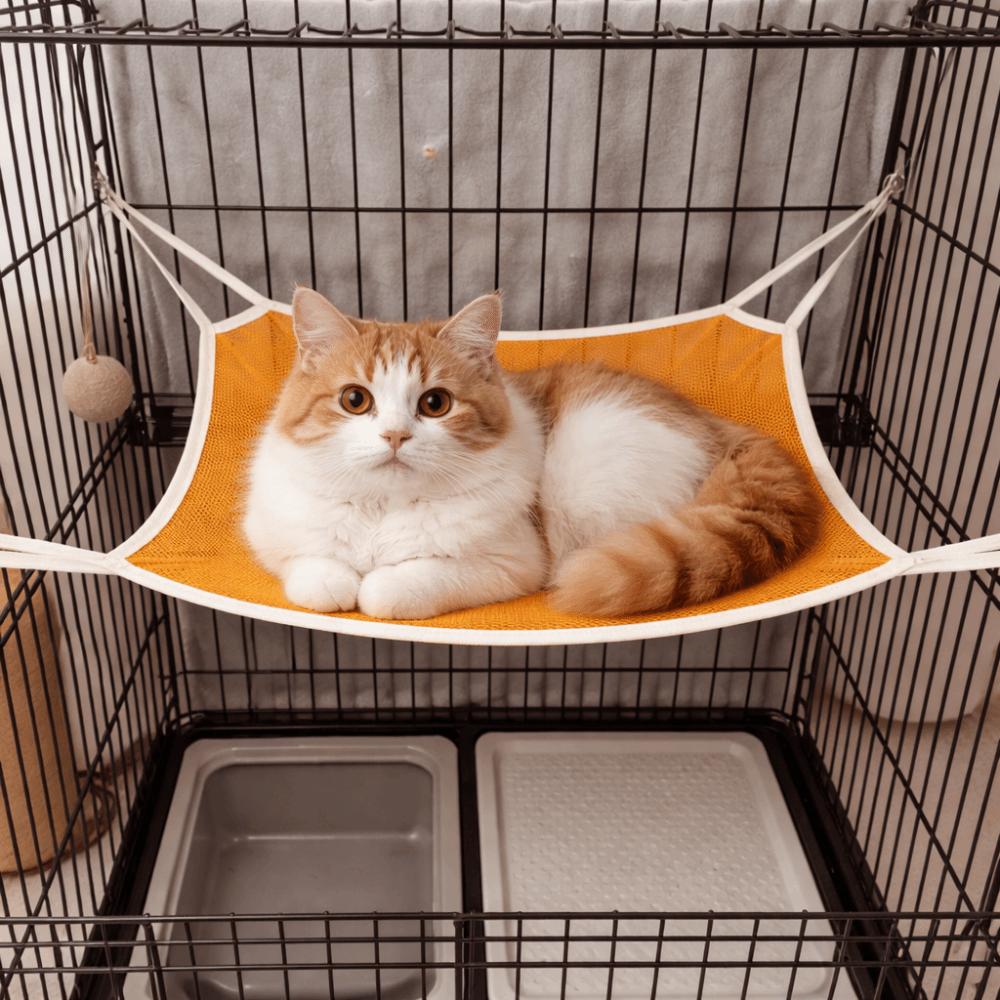 Breathable Mesh Cat Hanging Hammock Wear Resistant Hanging Sleeping Bed  for Cats and Dogs