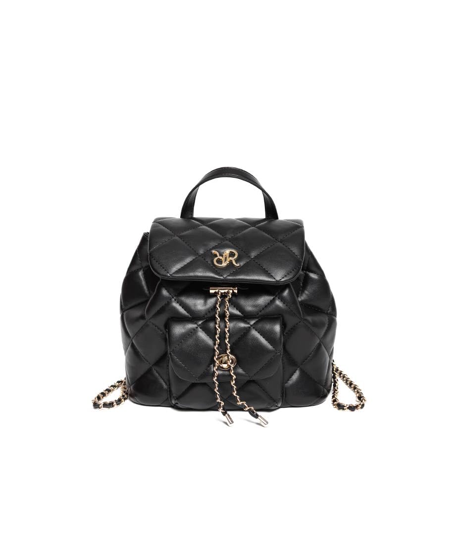 Quilted design backpack bag FB36178 BLACK чёрный