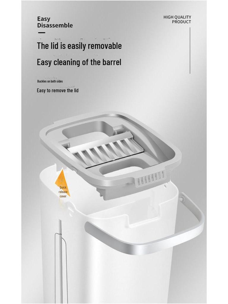 2024 Håndfri Flatmopp: Ny stil, lettvasket skrapemopp for uanstrengt hjemmereinighet