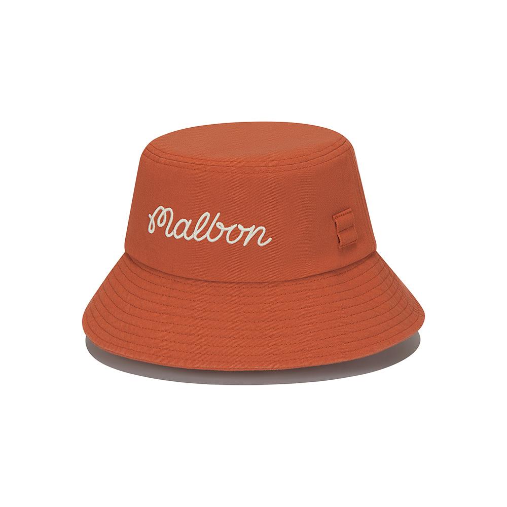 MALBON GOLF Basic Lettering Bucket Hat Orange
