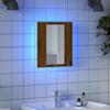 VidaXL Bathroom Mirror Cabinet LED Artisan Oak 40x12x45 Cm, Bathroom Mirror Cabinet, Mirror of 856280