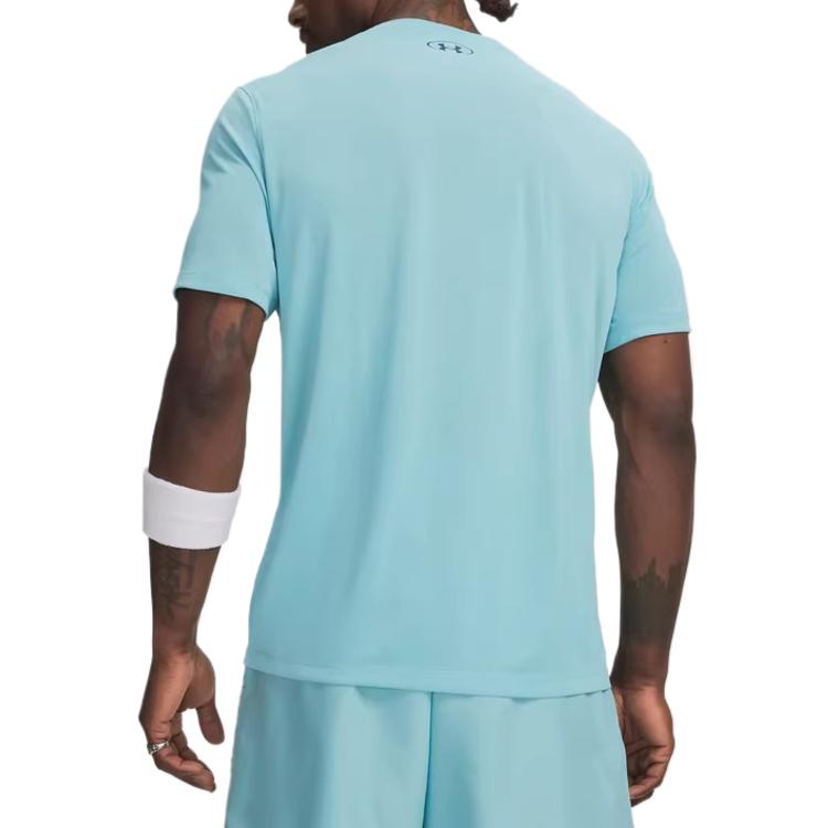 Under Armour SS26 Tech Play Camiseta de cuello redondo lisa para hombre tops 6009833-425