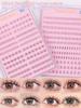 Brown Lashes New Type 10 Rows Glue Free Lashes Easy Application Eyelashes Reusable Lash Clusters with No Glue Needed