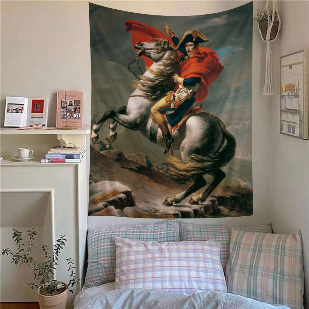 Napoleon Bonaparte Art Anime Tapestry Hanging Tarot Hippie Wall Rugs Dorm Home Decor