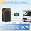 Solar Battery Charger 10W 12V Solar Trickle Car Battery Maintainer Portable IP67 Waterproof Monocrystalline Panel Charging Kit