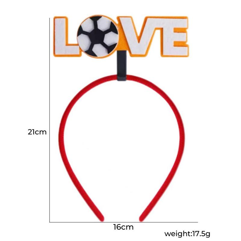 Cartoon Football Cheering Hairband Headband Headwear Hair Accessories Fan Support Prop Party Decoration