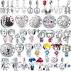 925 Silver Couple Wedding Boy Girl Character Bead Charms Pendant Fit Bracelet Necklace Women Diy Twinkle Jewelry Gift