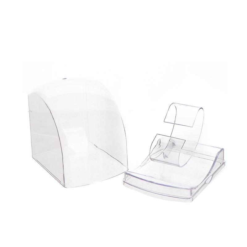 Support de présentoir de montre en plastique Boîtier transparent Organisateur de boîte de protection pour montre connectée pour adultes et enfants