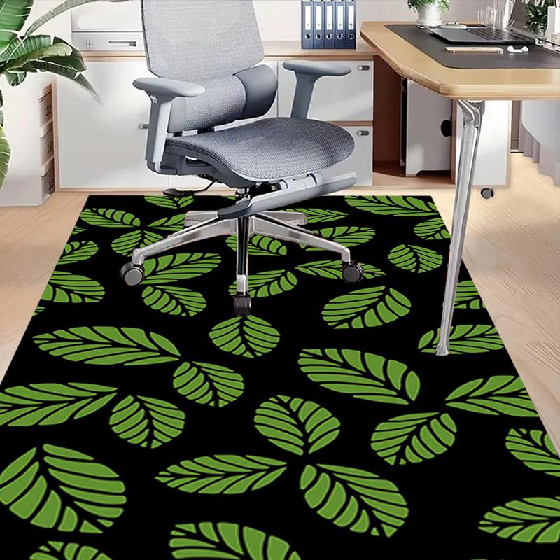1PC Leaf Pattern Carpet Office Rug Mat Home Decor Area Carpet Festival Gift Office Desk Chair Carpet Longlasting Material