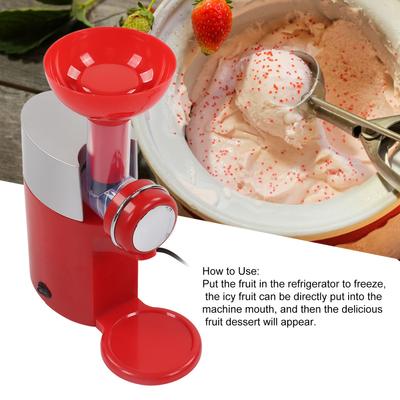Máquina automática de sobremesa de frutas congeladas de 160 W Máquina de sorvete de frutas Máquina de milkshake para cozinha doméstica