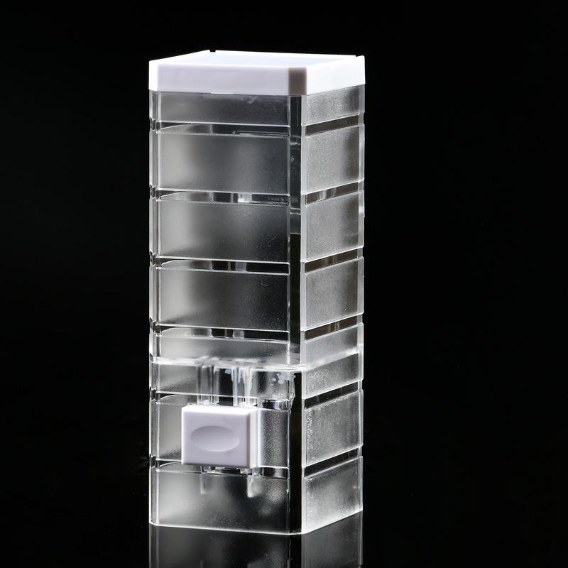 

1pc No-Drill Wall-Mounted Soap Dispenser, Seamless Installation, for Shampoo & Body Wash, Suitable for Bathroom, Kitchen, Hotel stripe