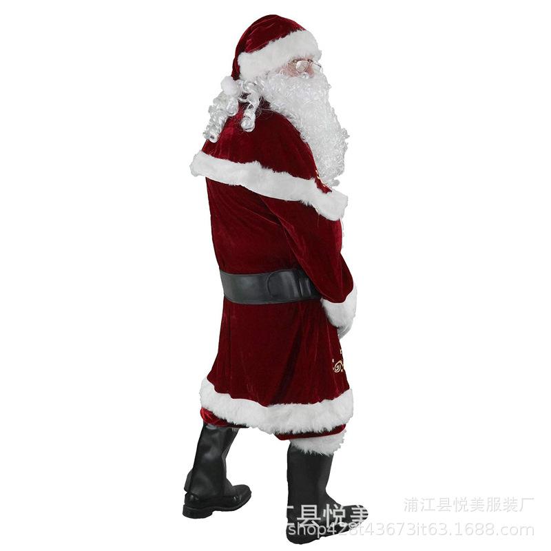 Costum Crăciun Adult Costum Crăciun Copii Bărbați Costum Crăciun Costum Moș Crăciun Costum de Performanță