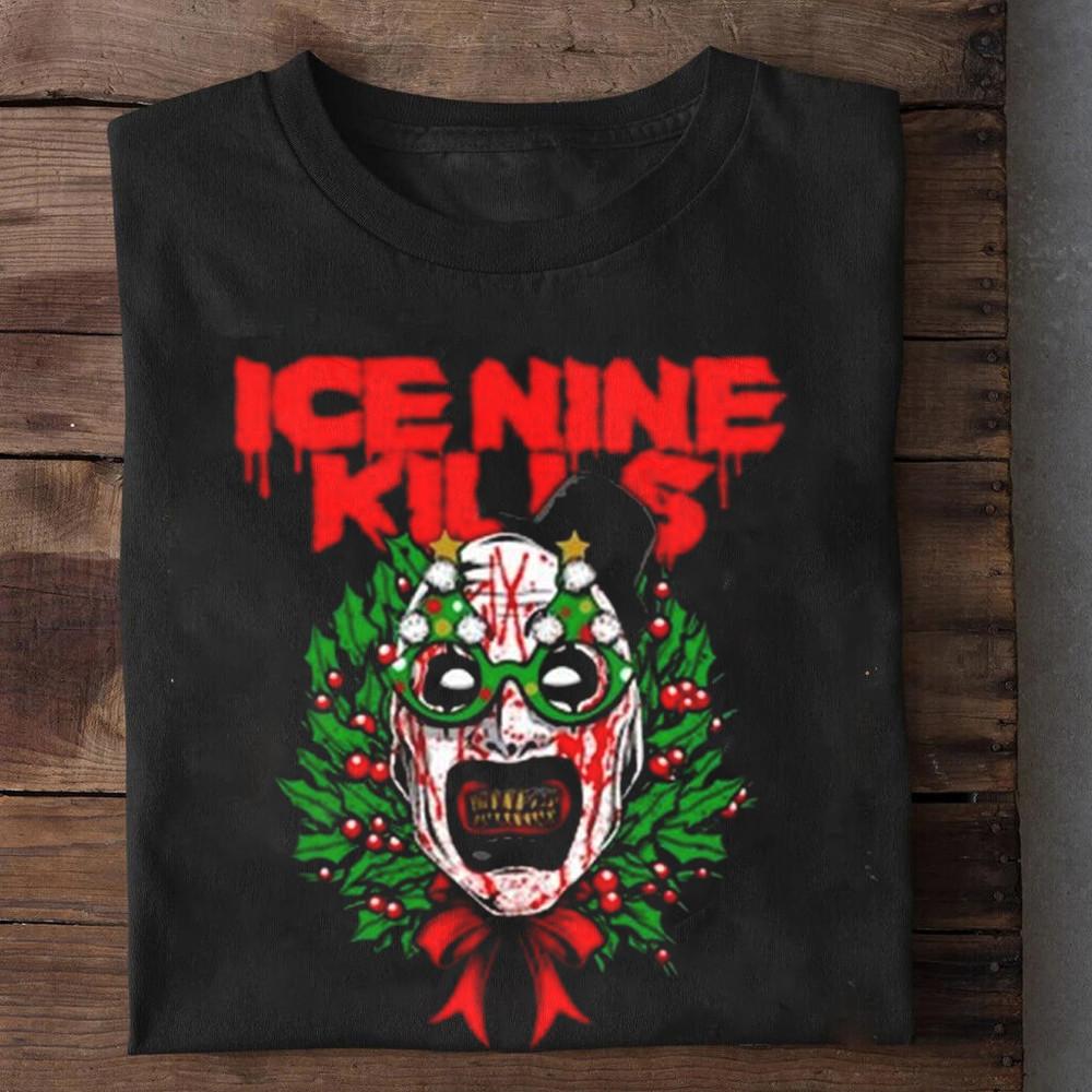 Ice Nine Kills Wreath Of Art I#039;m Slashing Through The Snow Shirt AE71 Unisex T-Shirt S