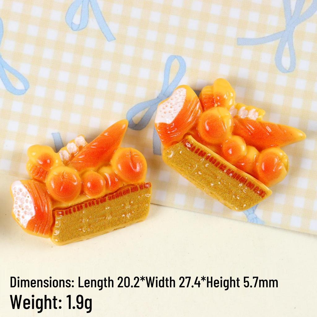 Miniature Resin Food Toys: Bread, Donuts, Refrigerator Magnets, Hair Clips, Kitchen Accessories.