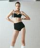 VINAJ Bold Shoulder Ribbon Half-Cup Bikini Bra (Black)
