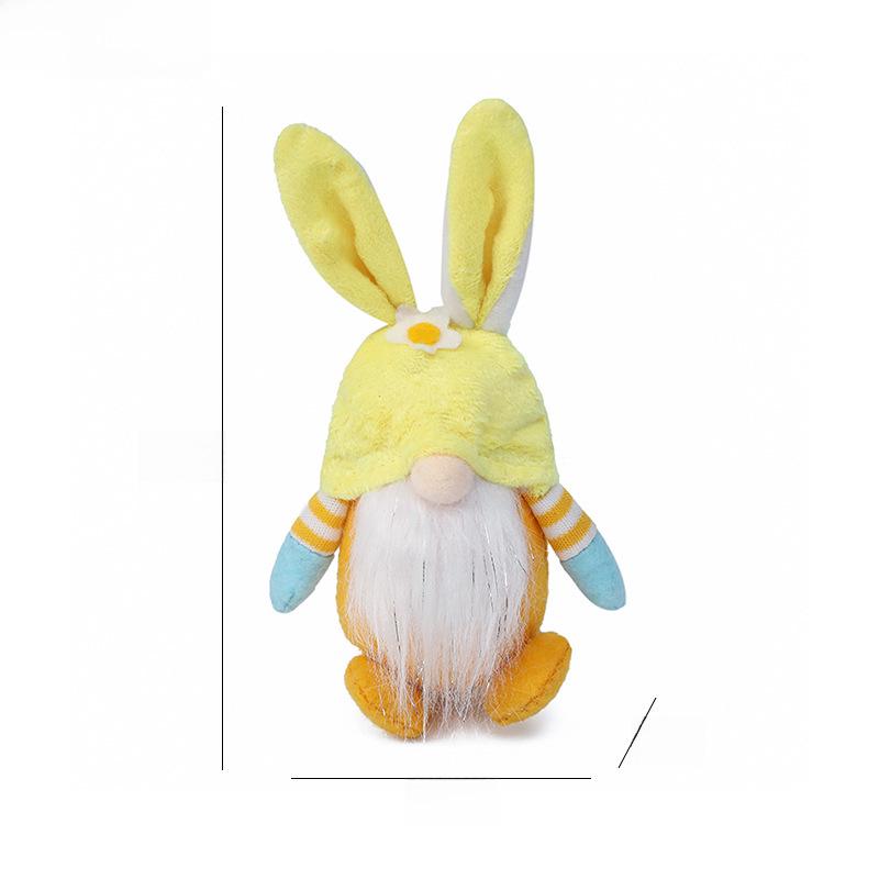 Easter Bunny Pendant 2022 Fabric Gnome Doll Home Decoration