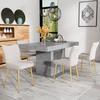 Chaises De Salle À Manger - MUVOE - Lot De 4 - Velours Beige - Confortable - Design Contemporain