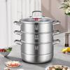KOBACH German-Style 3-Layer 304 Stainless Steel Steamer Pot
