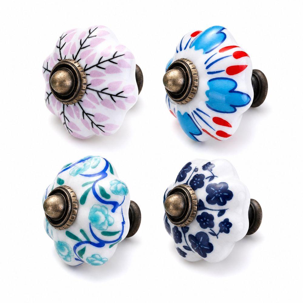 Ceramic Drawer Pulls Pumpkin Shape Furniture Knobs New Decorative Knobs Cabinet Hardware