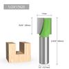 Precise Woodworking Bottom Cleaning Routers Bit with Green Coating for Accurate Bottom Cleaning  Woodworking Tasks