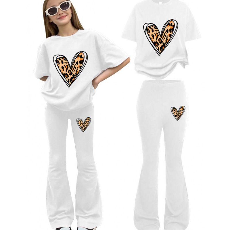 8-12 Jahre Kinder Mädchen T-Shirt und Hose Set Freizeitkleidung