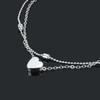 Anklet Fashion Oval Bead Chain Love Anklet Women's Foot Accessories Beach Anklet