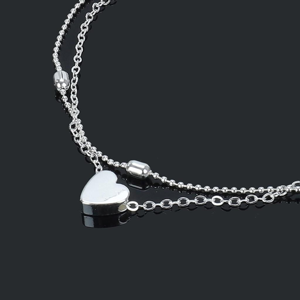 Anklet Fashion Oval Bead Chain Love Anklet Women's Foot Accessories Beach Anklet