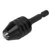 1Celsius4 Keyless Drill Chuck 0.3-6.5mm Clamping Capacity Hex Shank Adapter for   Power Drill Electric Grinder with Converter