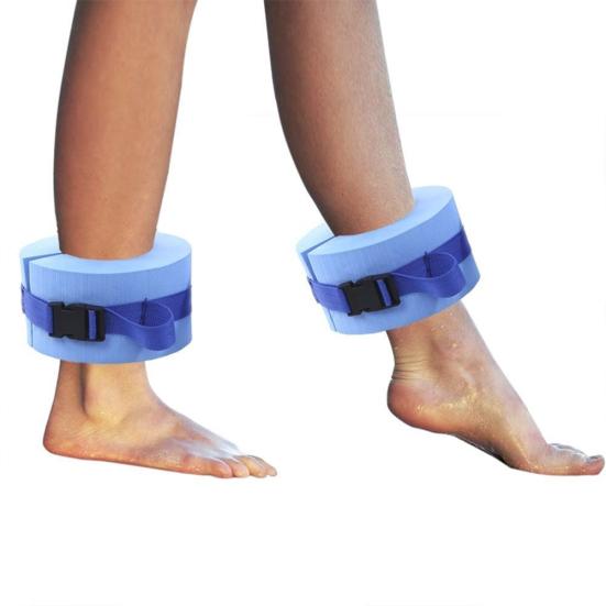 2Pcs Swimming Water Exercise Aerobics Aquatic Buoyancy Ankle Arm Wrist Cuffs