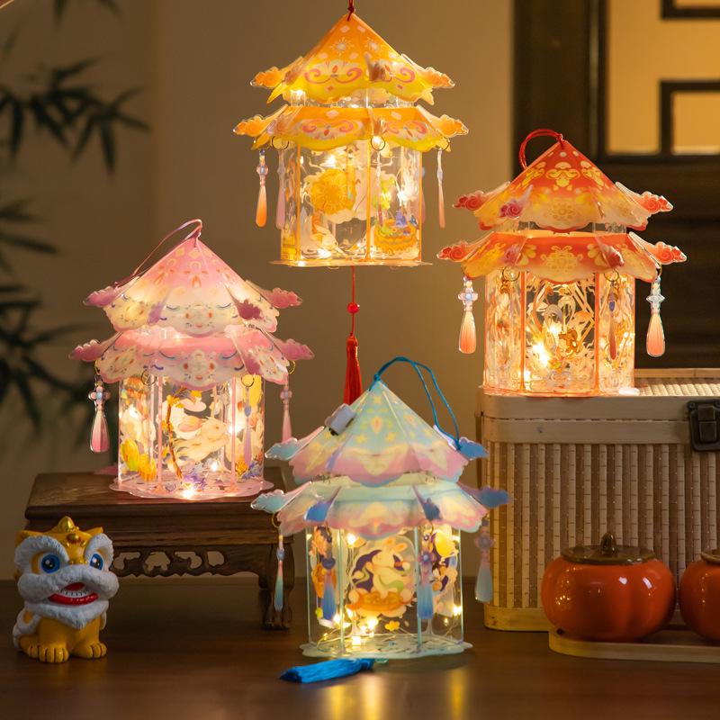 2025 Mid-Autumn Festival Handmade Rabbit Lantern DIY Kit for Children