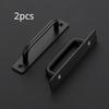 2pcs Barn Door Handles, Sliding Door Handle, Black Cabinet Handles, Door Pull Handle, Sliding Closet Door Handle for Hotels