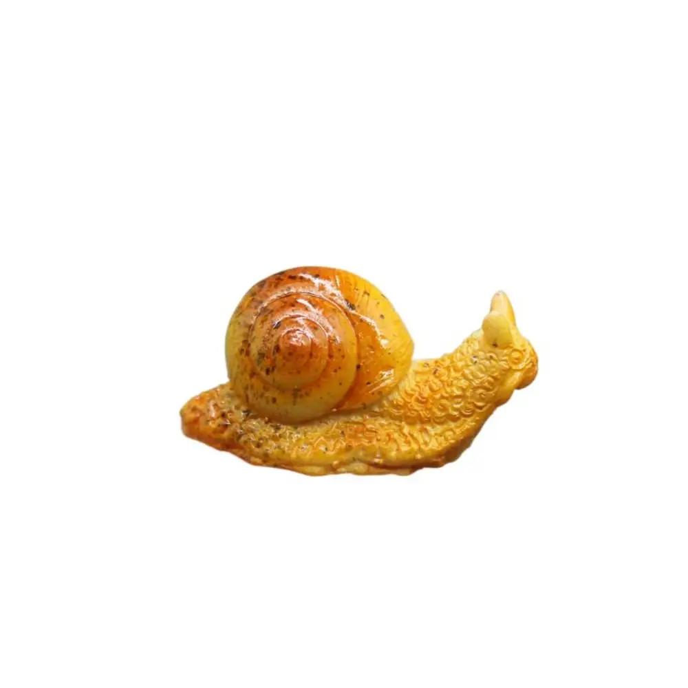 Creative Mini Garden Decoration Fairy Animal Doll Easy Use Snail Ornament Miniature Figurine Resin Craft Snail Model