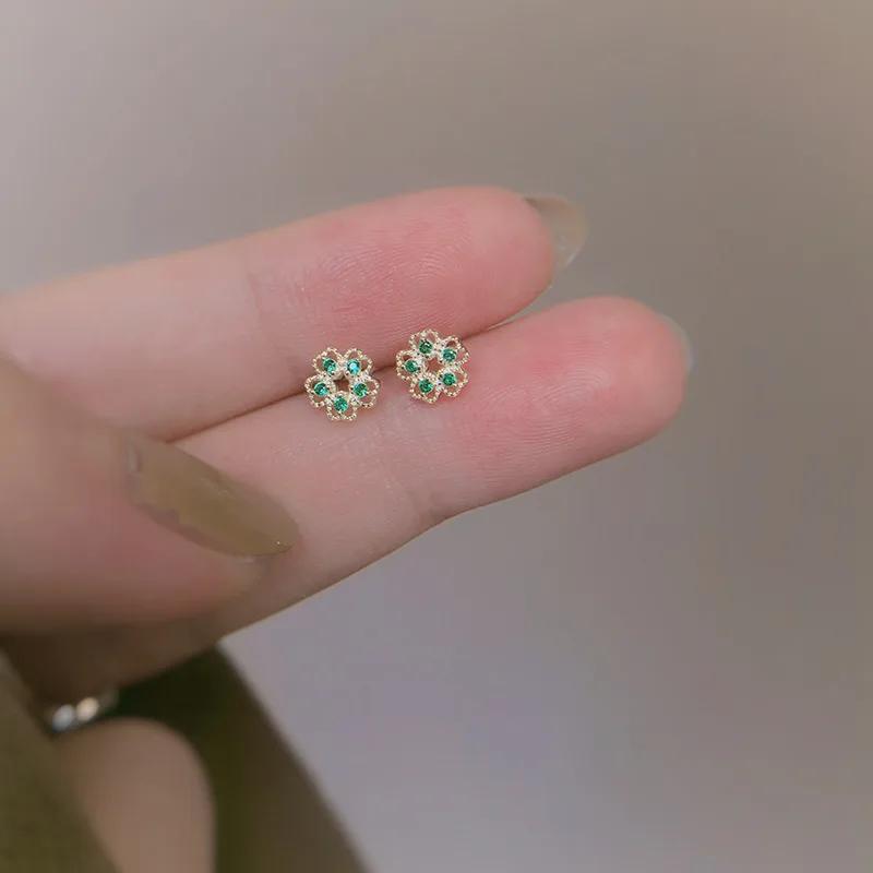 925 Sterling Silver Jewelry 18K Gold Plated Cute U Shaped Stud Earrings for Women Wedding Party Jewelry For Girls Friend Gift Silver Plated золотой