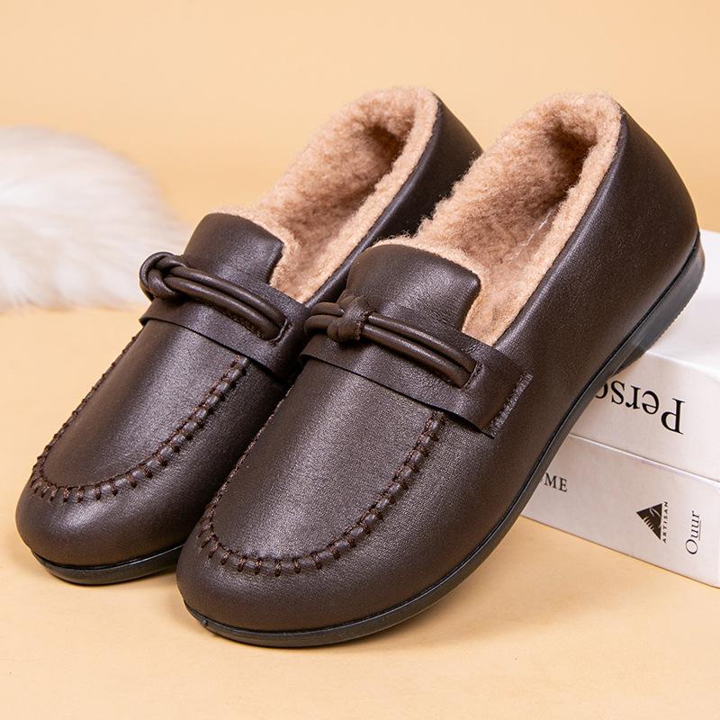 

Тканевые туфли женские туфли новые хлопковые туфли осень и зима бархатные туфли на одной педали хлопковые туфли 40 светло-коричневого