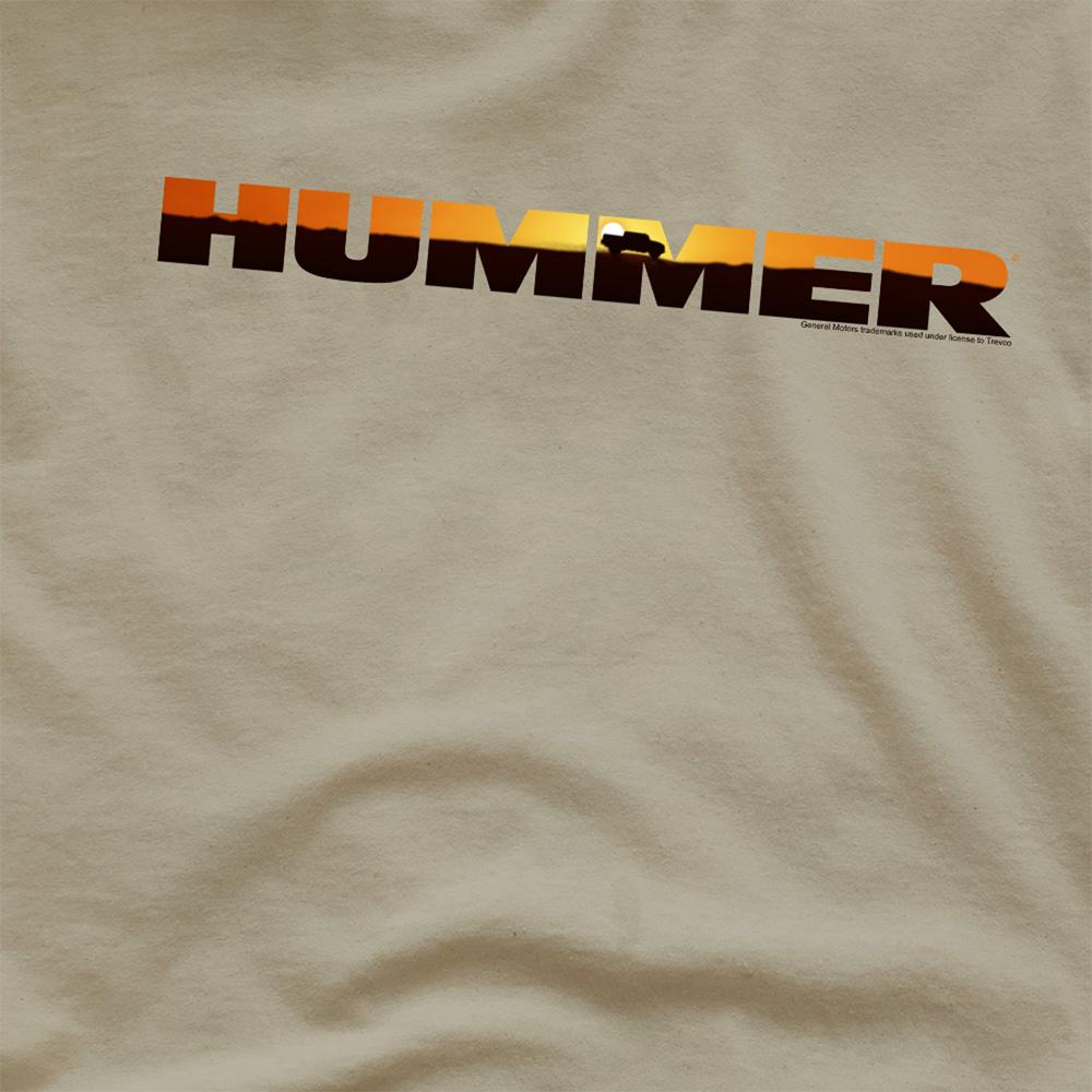 Hummer Unisex Adult Sunset Logo T-Shirt