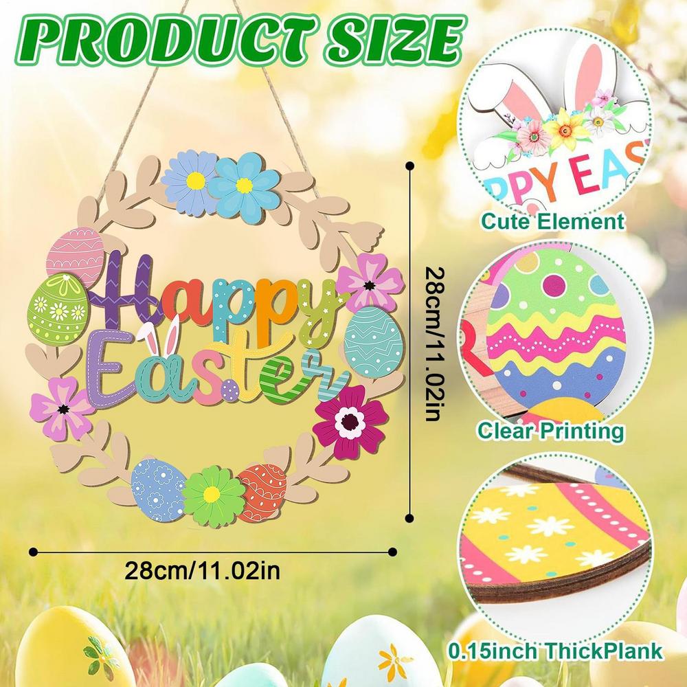 

Easter Front Door Decorations Wooden Easter Signs For Front Door Spring Wall Home Farmhouse Decorations For Yard Porch Wall