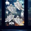 Halloween, White Ghost, Stickers, Glass Stickers, Cabinet Glass Doors, Scene Decoration Stickers, Party Decorations